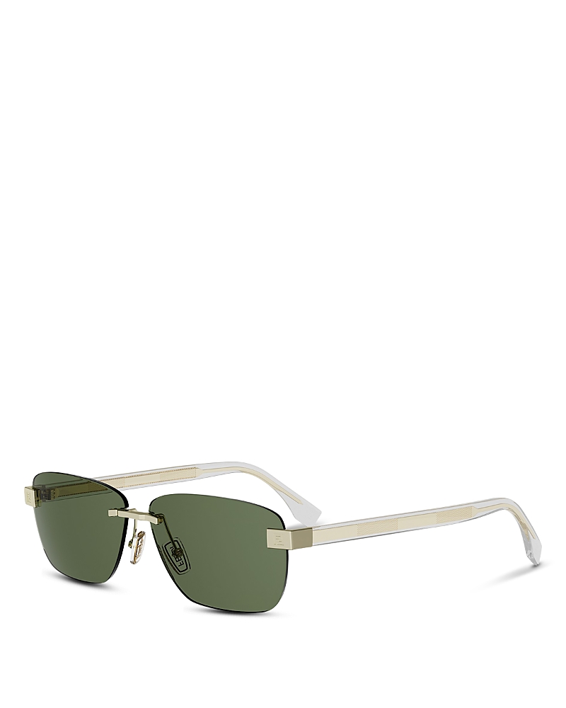 Fendi Sky Rectangular Sunglasses, 61mm