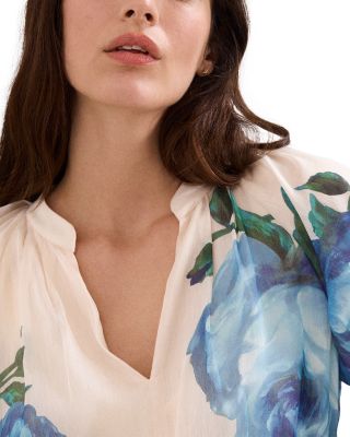 Petite Adeline Cream Floral Midi Dress