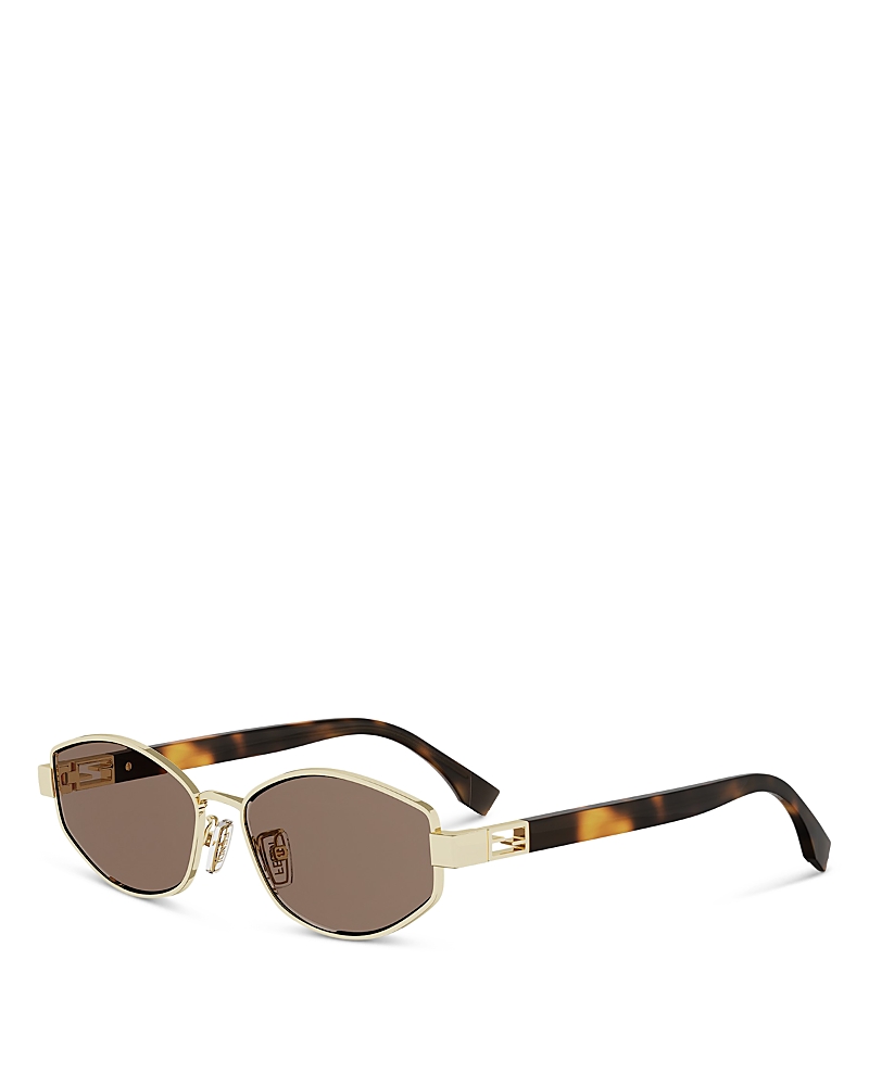 Fendi Baguette Geometric Sunglasses, 56mm