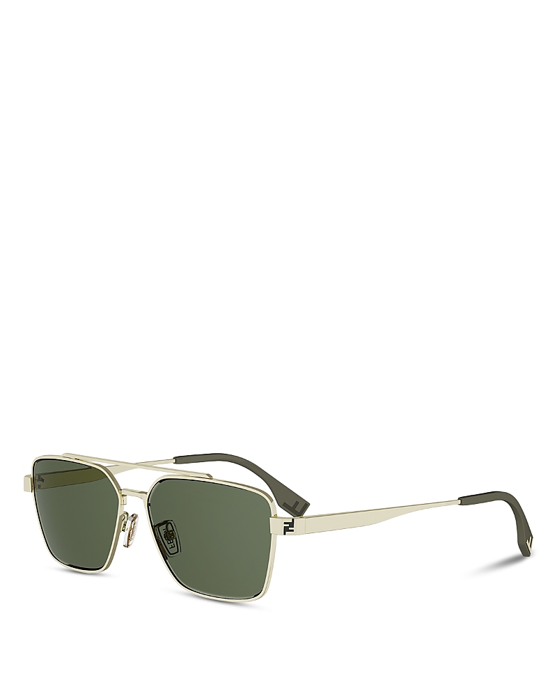 Fendi Sky Rectangular Sunglasses, 57mm