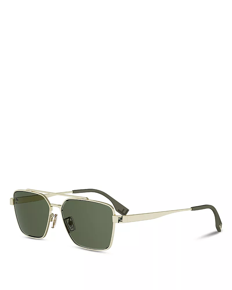 Fendi Sky Rectangular Sunglasses, 57mm