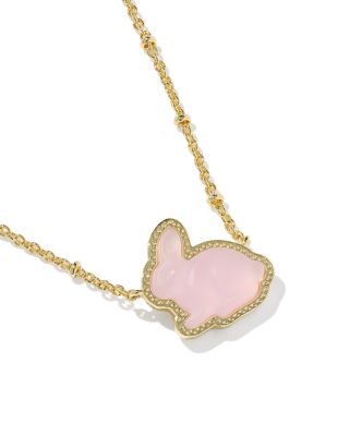 Bunny Pendant Necklace, 19"