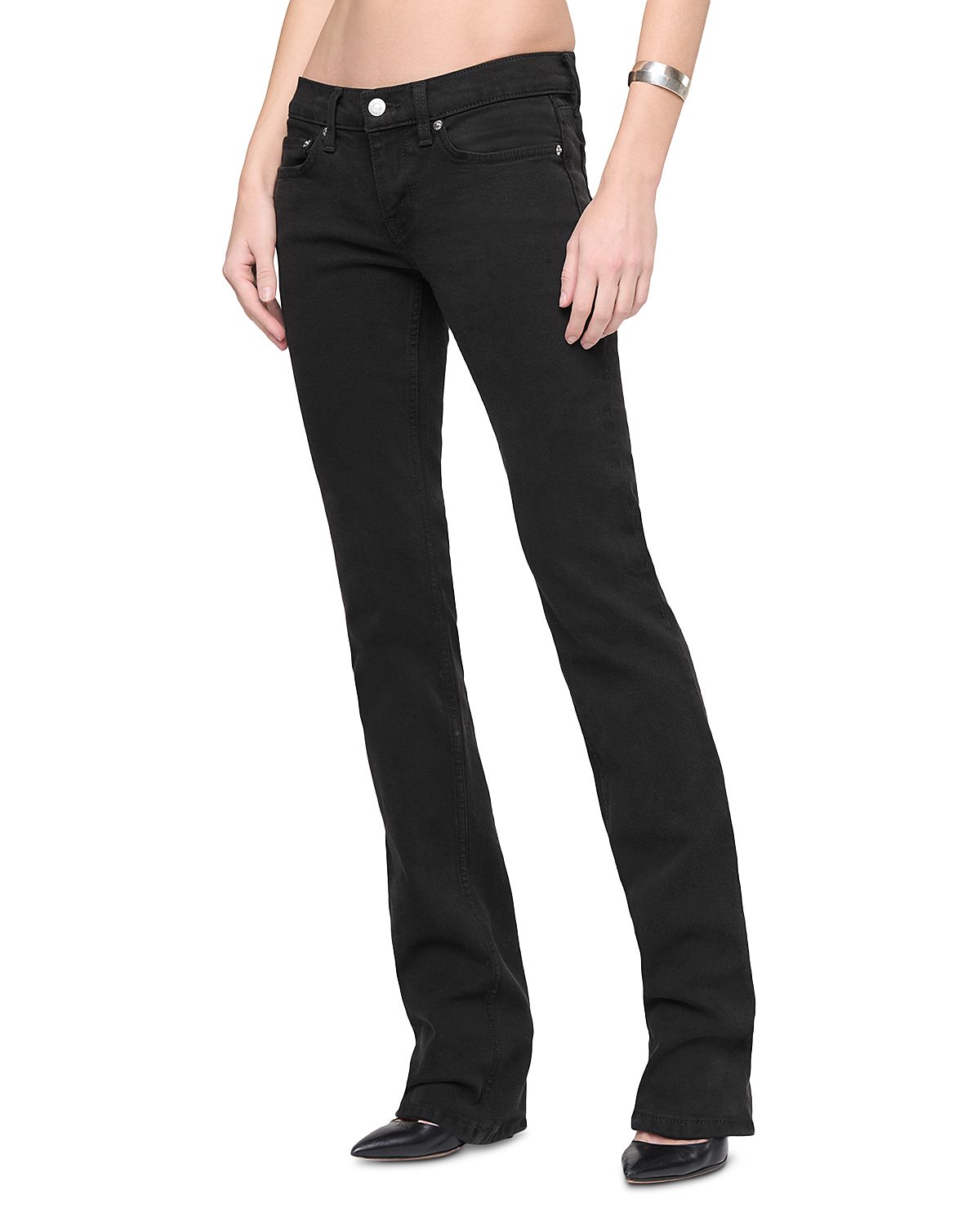 Re/Done The Lean Low Rise Straight Jeans