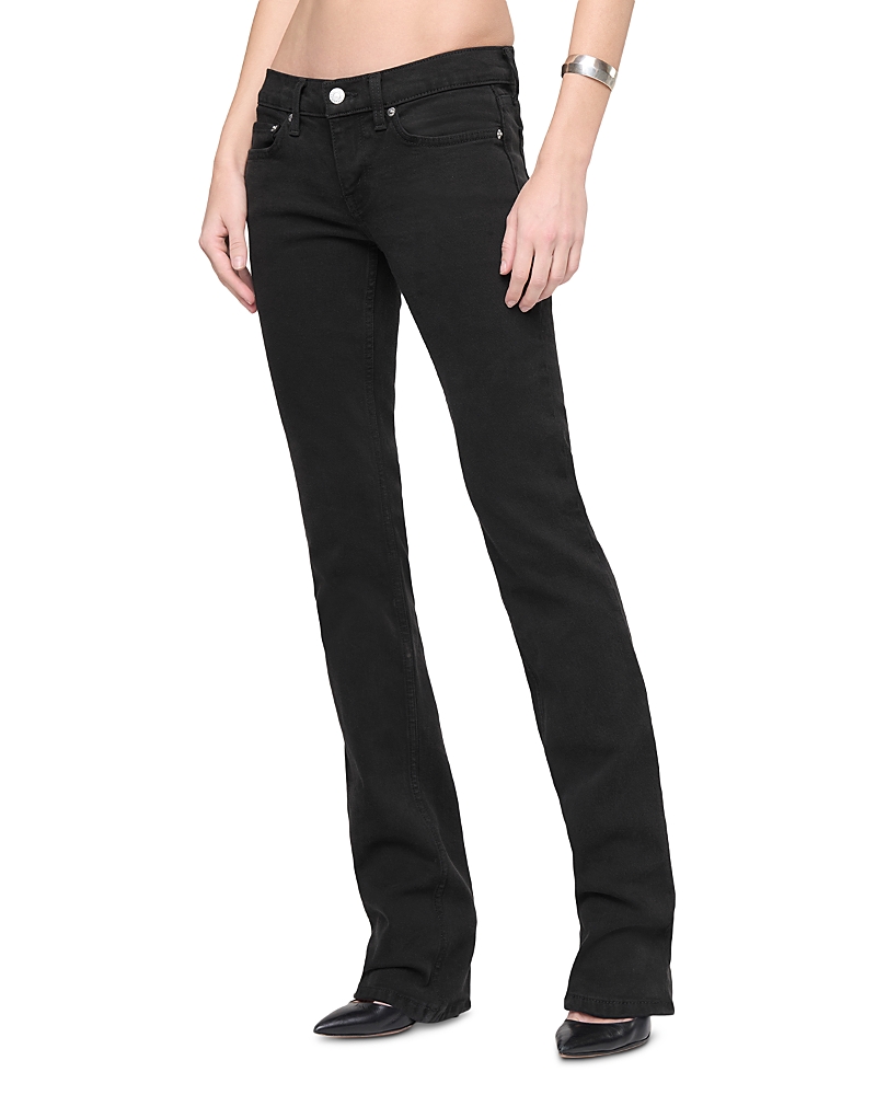 Re/Done The Lean Low Rise Straight Jeans in Midnight Drive