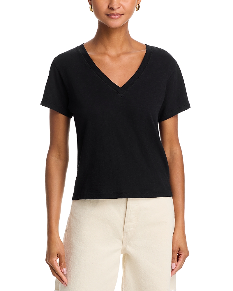 Velvet by Graham & Spencer Elisha V Neck Short Sleeve Top