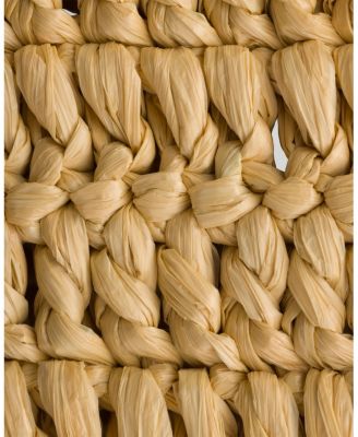 Medium Crochet and Leather Tote Bag