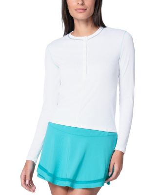  Henley Long Sleeve Top