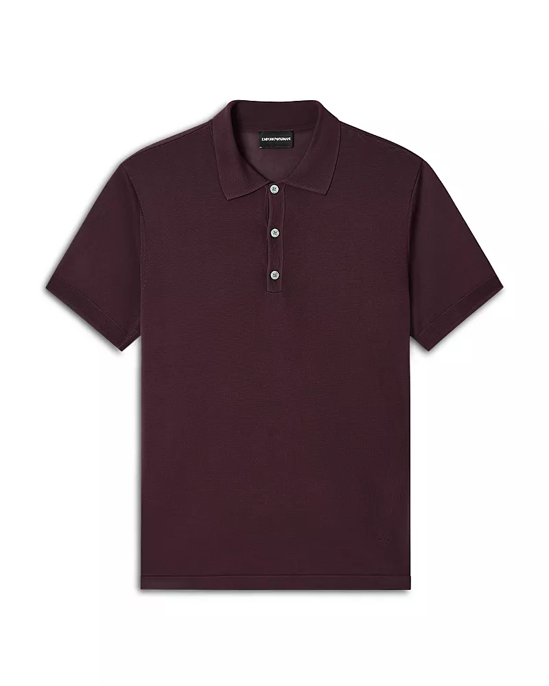 Emporio Armani Regular Fit Pullover Polo Sweater