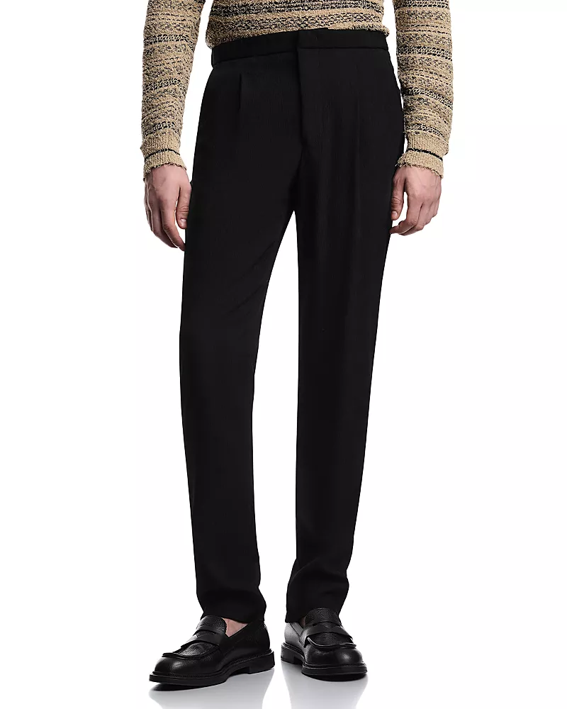 Emporio Armani Regular Fit Gabardine Trousers