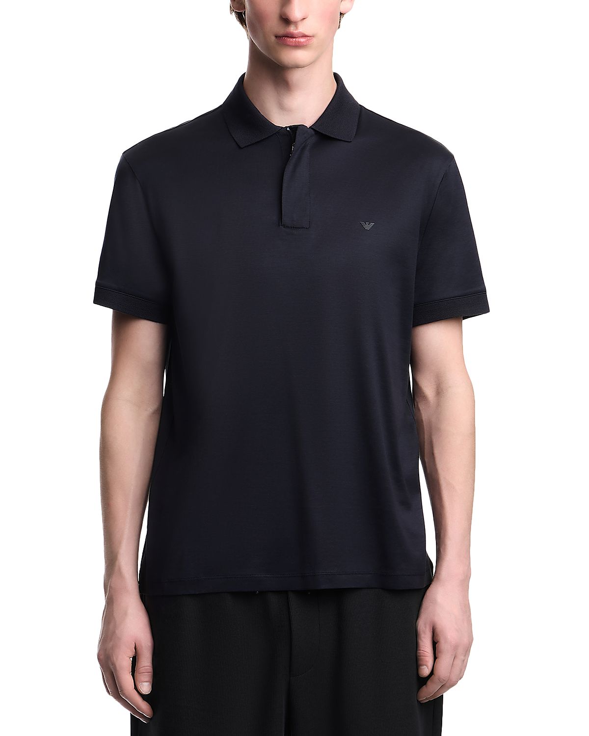 Emporio Armani Regular Fit Zip Polo Shirt