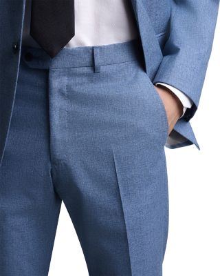 Slim Fit Light Blue Melange Suit