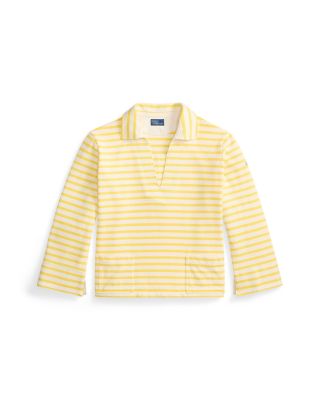 Striped Split Placket Mariner Tee