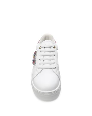 Girls' Mini Laney Love Heart Leather Sneakers - Toddler, Little Kid, Big Kid