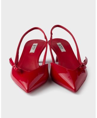  Women's Patent Leather Slingback Pumps