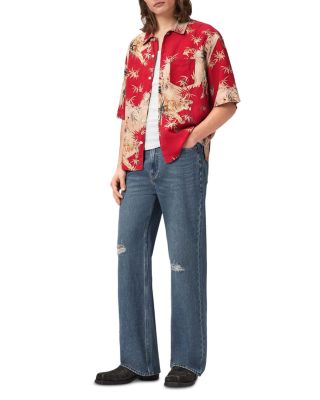 Kingdom Oversized Fit Wildlife Graphic Shirt