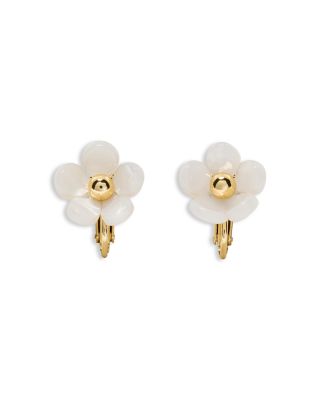 Summer Daze Flower Clip On Stud Earrings 
