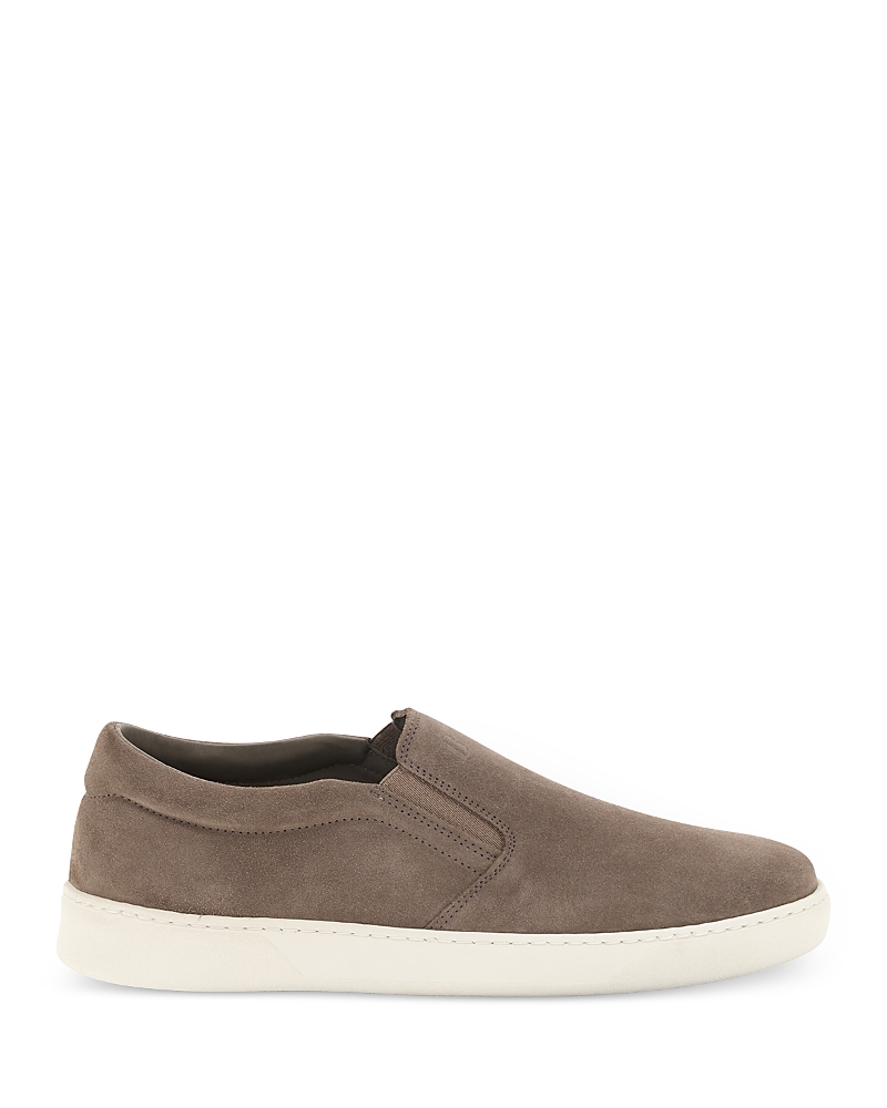 Boggi Milano Men's Suede Leather Slip On Sneakers