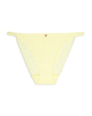 Bonbon Gingham Lace String Bikini