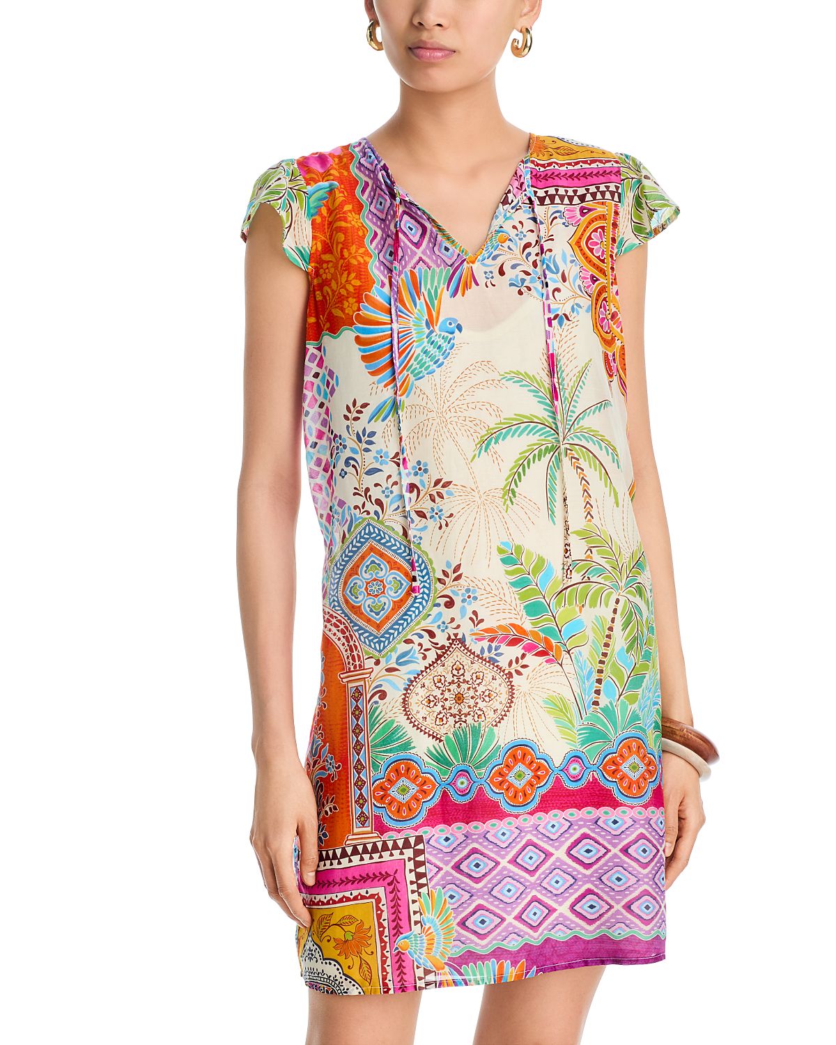 Johnny Was Daisy Printed Dress