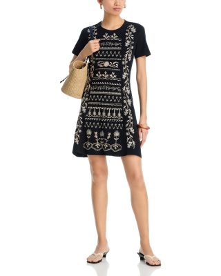 Azova Seamed Knit Dress
