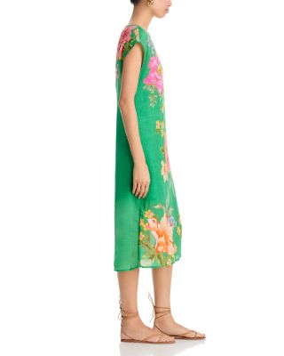 Side Slit Printed Shift Dress