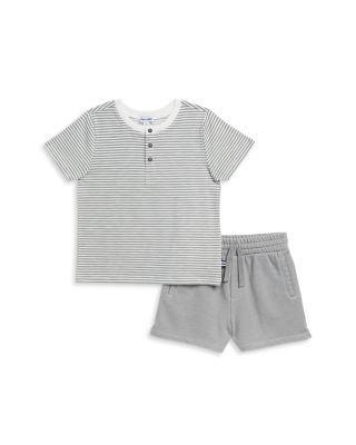 Boys' Poolside Striped Tee & Shorts Set - Little Kid