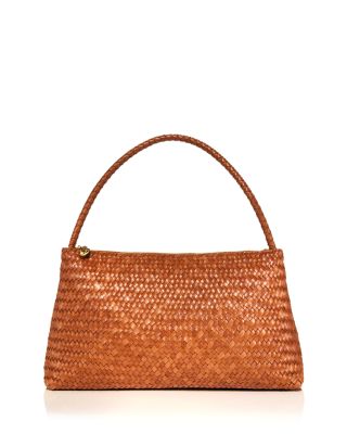 The Signature Woven Collection Large Leather Shoulder Bag