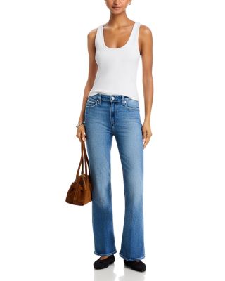 Petites High Rise Laurel Canyon Jeans in Monaco Mist