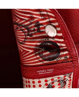 36 Garden Party Tote Leather with Printed Interior