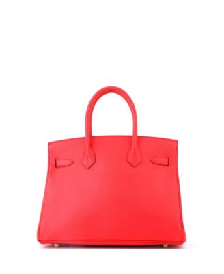 Birkin 30 Handbag Pink Epsom with Gold Hardware