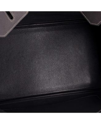 Birkin 35 Handbag Grey Epsom with Gold Hardware