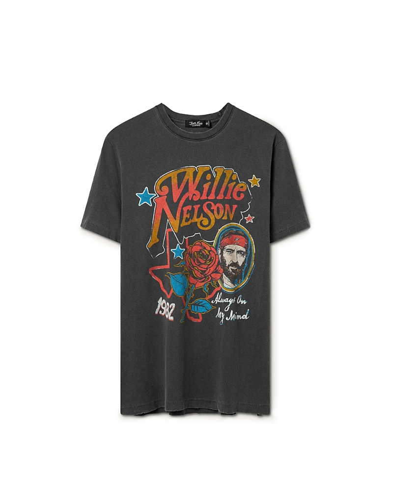 Junk Food Clothing Unisex Willie Nelson Always On My Mind Vintage Tee