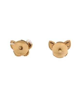  Sweet Alhambra Butterfly Stud Earrings 18K Gold and Mother of Pearl