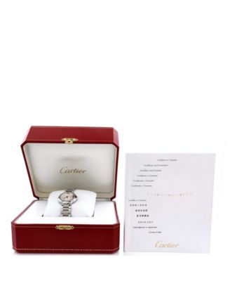  Ballon Bleu de Cartier Quartz Watch in Stainless Steel with Diamond Markers 28mm