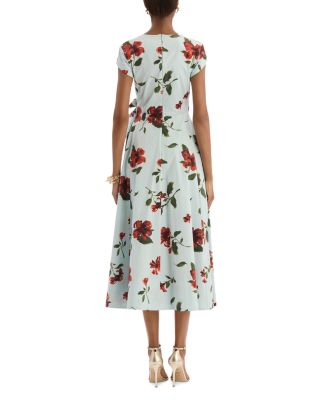 cotton poplin wrap dress Black Cotton Poplin V-Neck Gathered Midi Wrap Dress 34" / Regular (5'2"
