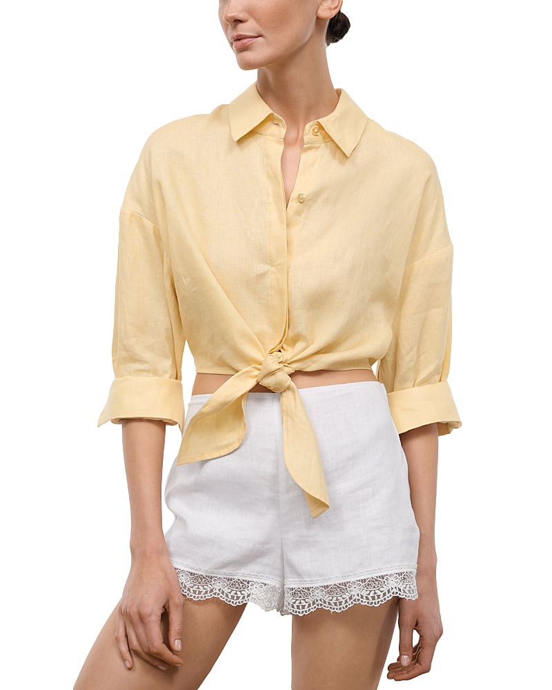Staud Lisa Linen Top