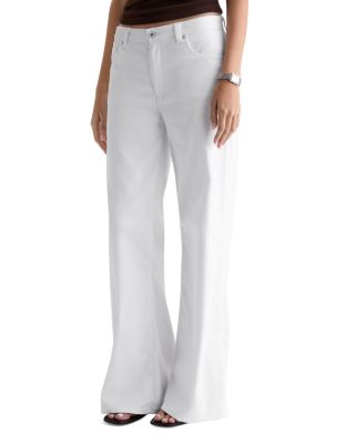 Saige High Rise Wide Leg Jeans in Gallery White