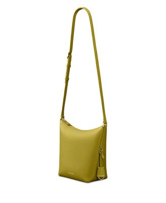 Leather Zipped Bucket Bag