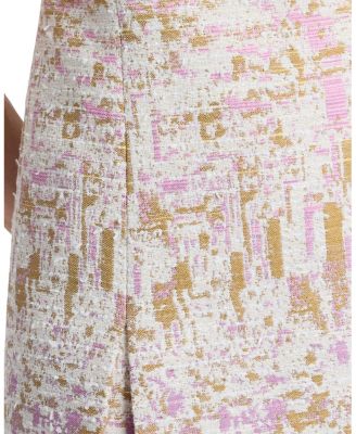 Indira Short Sleeve A-Line Dress in Ombre Jacquard