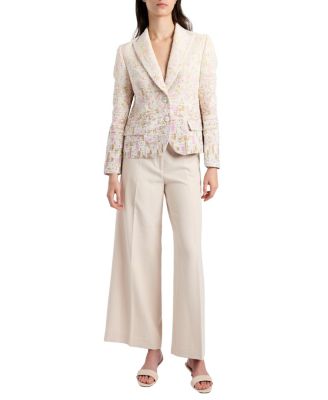  Thea Wide Leg Cropped Pant in Soft Stretch Crepe