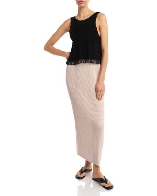 Pleated Maxi Skirt