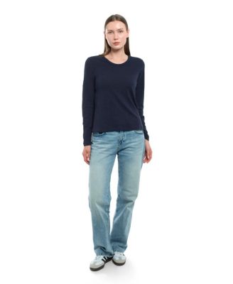 Long Sleeve Baby Fit Shrunken Crew Tee