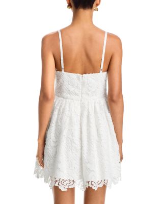 Structured Lace Ballerina Mini Dress