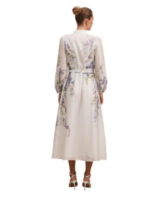  Women's Sheridan Placement Print Midi Dress