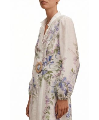  Women's Sheridan Placement Print Midi Dress