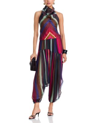 Louie Cowl Neck Halter Top & Louie Soft Balloon Pants