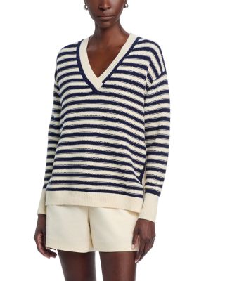 Ashby Striped V Neck Sweater