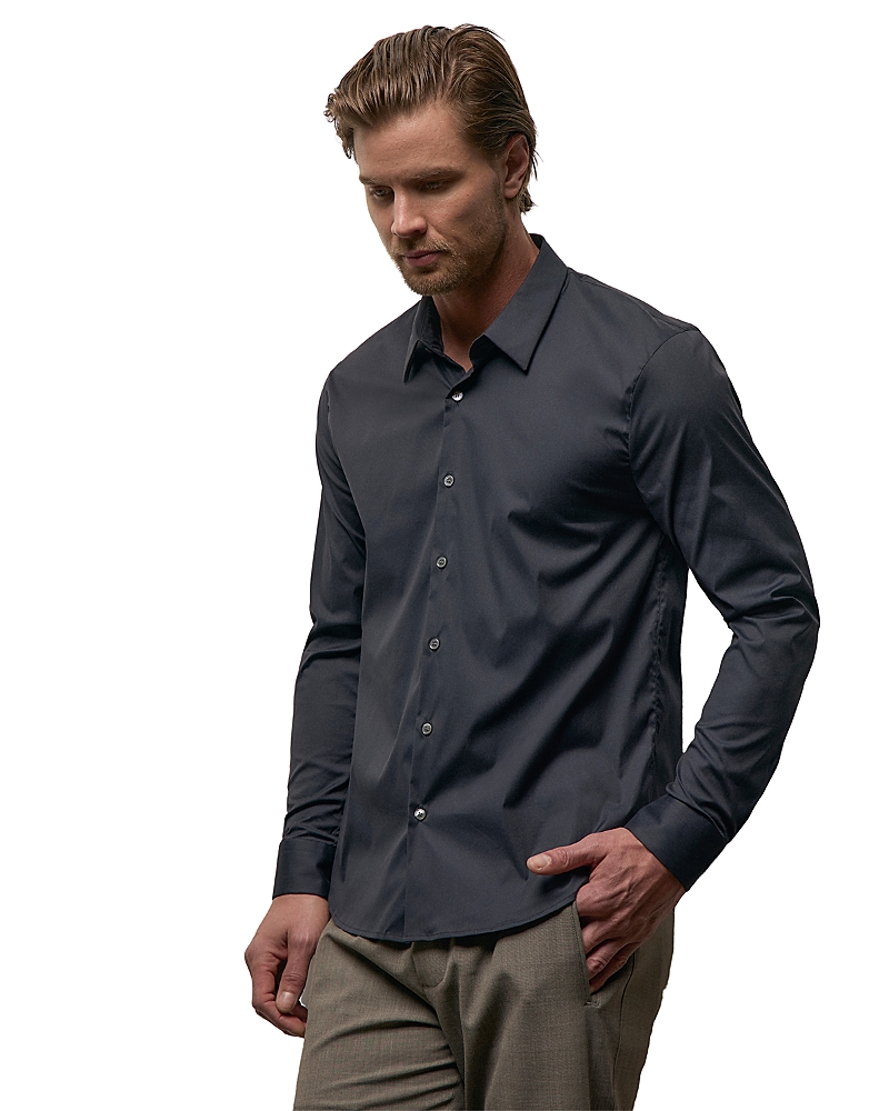 James Perse Matte Stretch Poplin Dress Shirt