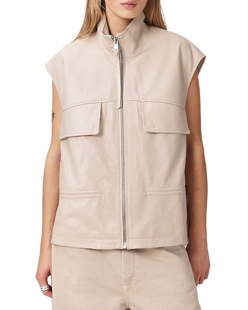 Allsaints Flor Leather Vest