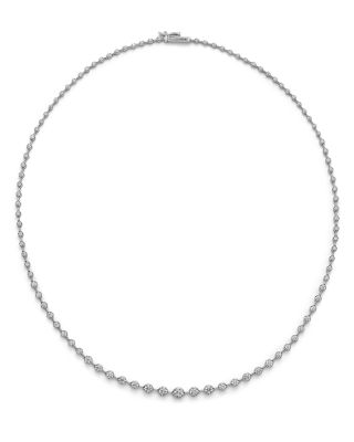 Bloomingdale's Fine Collection Luxe Collection Certified Diamond Graduated Tennis Necklace in 14K Gold, 3.0 tcw